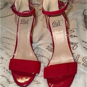 Elegant Red Women's Heels In D